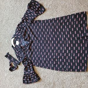 Kate Spade Shift Dress with belt vintage cars